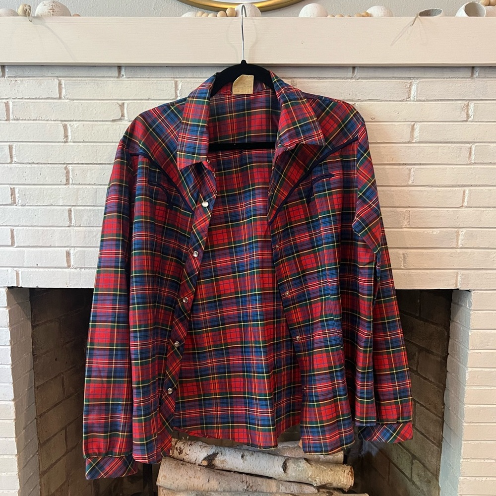 Shirley of Atlanta Vintage Western Plaid Shirt